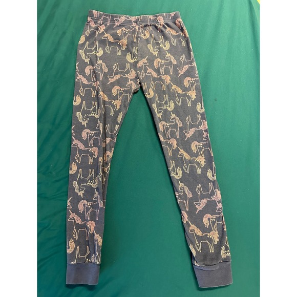 Other - Girls Unicorn Pajama Pants Sleepwear Bottoms Navy Pink Sparkle Size M